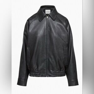 wilfred vouch leather bomber jacket